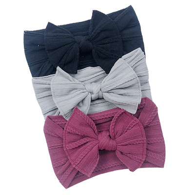 3 vnt / rinkinys kūdikių plaukų juostelių rinkinys mergaitėms lankas elastinės galvos juostelės susukto kabelio dizaino turbanas vaikams galvos apdangalai kūdikių plaukų priedai