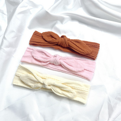 3 vnt / rinkinys kūdikių plaukų juostelių rinkinys mergaitėms lankas elastinės galvos juostelės susukto kabelio dizaino turbanas vaikams galvos apdangalai kūdikių plaukų priedai