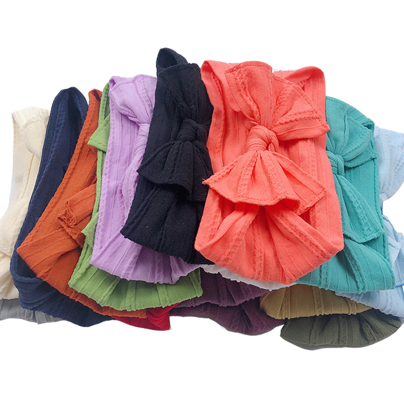 3 vnt / rinkinys kūdikių plaukų juostelių rinkinys mergaitėms lankas elastinės galvos juostelės susukto kabelio dizaino turbanas vaikams galvos apdangalai kūdikių plaukų priedai