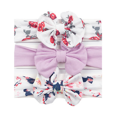 3 buc/lot bentiță cu design nou pentru fete, bentite drăguțe cu urechi de iepure, benzi pentru păr din tricot elastic, moi, accesorii pentru păr pentru bebeluși