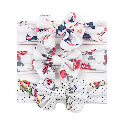 3 buc/lot bentiță cu design nou pentru fete, bentite drăguțe cu urechi de iepure, benzi pentru păr din tricot elastic, moi, accesorii pentru păr pentru bebeluși