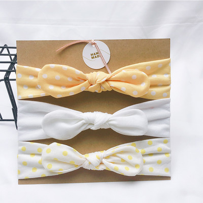 3 buc/lot bentiță cu design nou pentru fete, bentite drăguțe cu urechi de iepure, benzi pentru păr din tricot elastic, moi, accesorii pentru păr pentru bebeluși