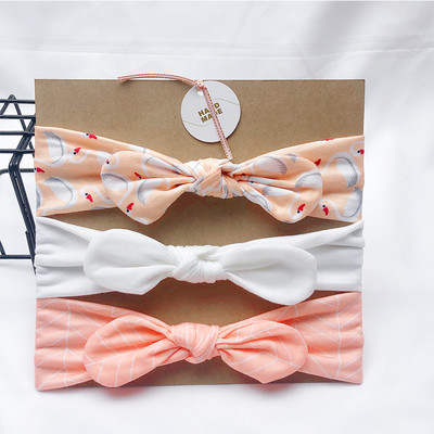 3 buc/lot bentiță cu design nou pentru fete, bentite drăguțe cu urechi de iepure, benzi pentru păr din tricot elastic, moi, accesorii pentru păr pentru bebeluși