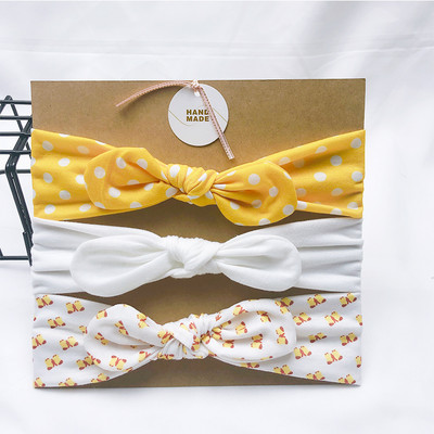 3 buc/lot bentiță cu design nou pentru fete, bentite drăguțe cu urechi de iepure, benzi pentru păr din tricot elastic, moi, accesorii pentru păr pentru bebeluși