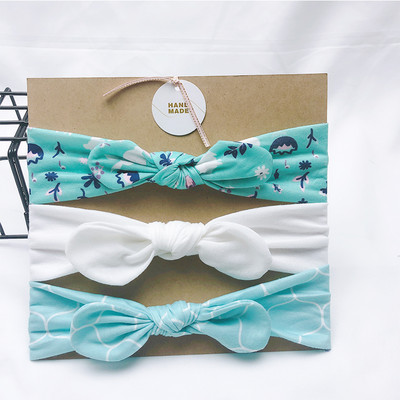 3 buc/lot bentiță cu design nou pentru fete, bentite drăguțe cu urechi de iepure, benzi pentru păr din tricot elastic, moi, accesorii pentru păr pentru bebeluși