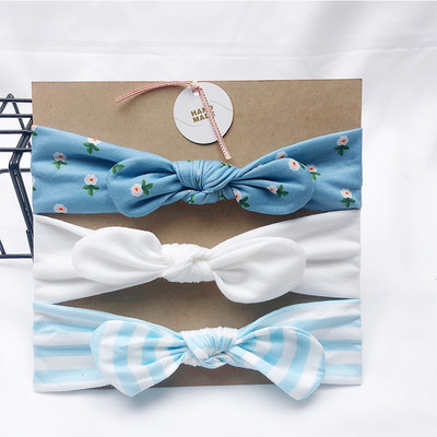 3 buc/lot bentiță cu design nou pentru fete, bentite drăguțe cu urechi de iepure, benzi pentru păr din tricot elastic, moi, accesorii pentru păr pentru bebeluși