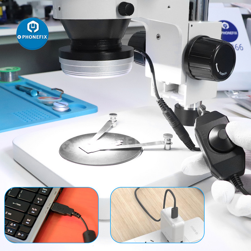 72 lambihelmeste läbimõõt 50 mm rõngas, reguleeritava heledusega LED-valgusti tööstusliku stereomikroskoobi labori jootmismikroskoobi jaoks