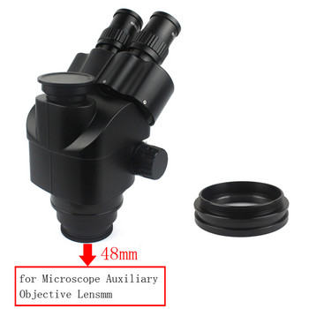 Στερεοσκοπικό μικροσκόπιο αντικειμενικού φακού 1.0X φακού Barlow Προστατευτικό γυάλινο κάλυμμα για την πρόληψη του καπνού λιπαντικού UV τηλεφώνου επισκευή pcb