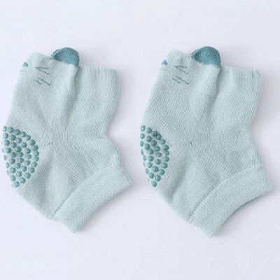 1 perechi Încălzitoare pentru picioare antiderapante pentru bebeluși, plasă de vară, genunchiere cu secțiune subțire, pentru sugari, echipament de protecție pentru târât, din bumbac, genunchiere respirabile