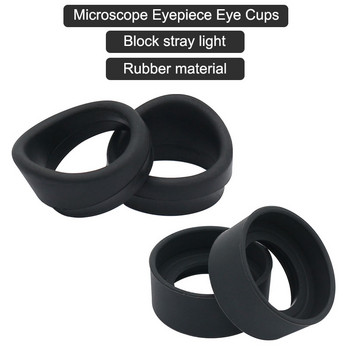 Ένα ζεύγος λαστιχένια προσοφθάλμια Eye Cups Caps Eye Guards Εσωτερική διάμετρος 29-36 mm για Stereo Microscope Κιάλια Telescopes Eye Cups