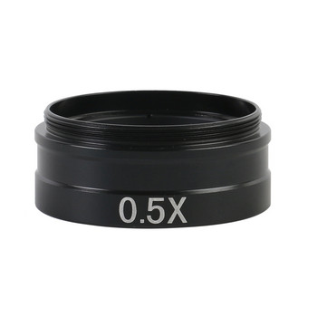 1X защитна стъклена леща на спомагателния обектив Barlow за предотвратяване на сажди за 200X 180X 120X 300X C MOUNT обектив Видео микроскоп камера