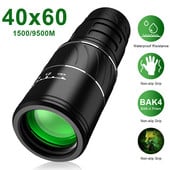 Telescop HD Optic BAK4 40X60 Telescop monocular portabil de mare putere pentru viziune nocturnă pentru vânătoare în aer liber Observarea păsărilor Golf