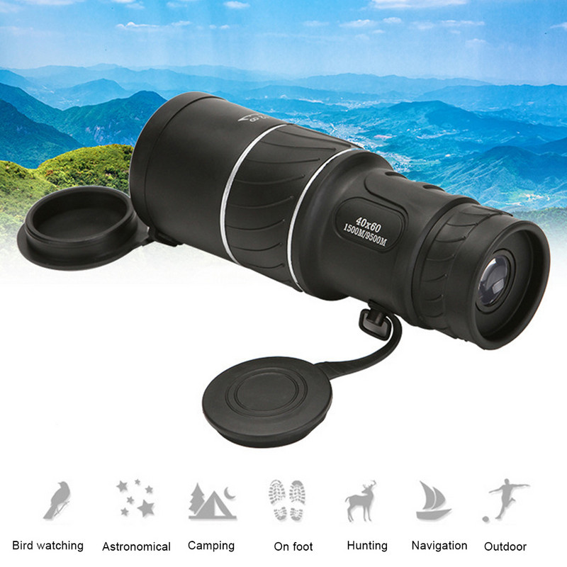 Telescop HD Optic BAK4 40X60 Telescop monocular portabil de mare putere pentru viziune nocturnă pentru vânătoare în aer liber Observarea păsărilor Golf