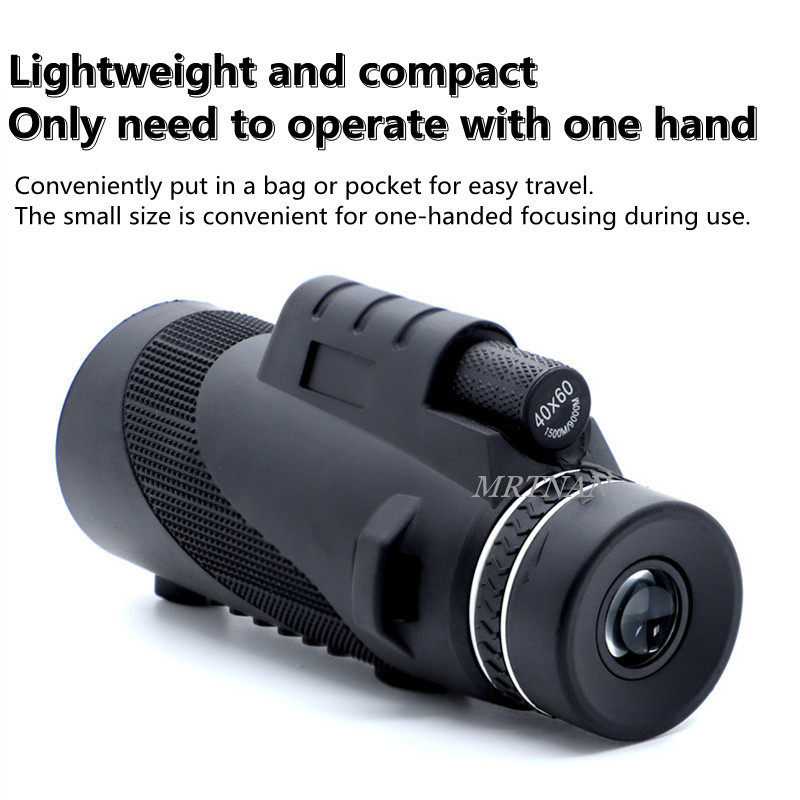 40X60 naktinio matymo HD optiniai žiūronai, atsparūs vandeniui, itin aiškūs lauko medžiokliniai žiūronai monokliai galingi lauko žiūronai