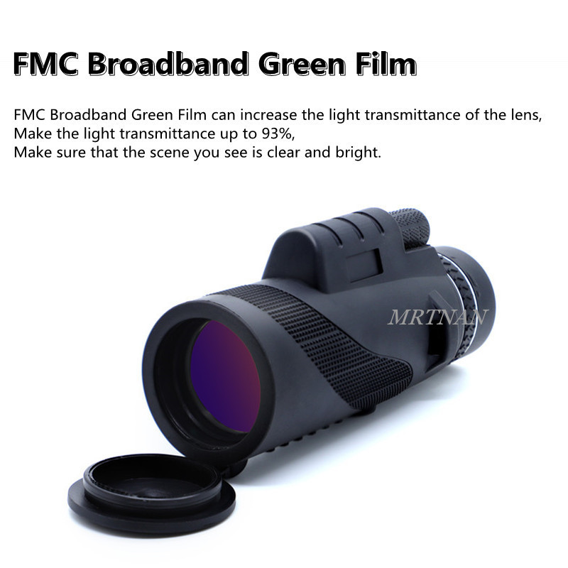 40X60 naktinio matymo HD optiniai žiūronai, atsparūs vandeniui, itin aiškūs lauko medžiokliniai žiūronai monokliai galingi lauko žiūronai