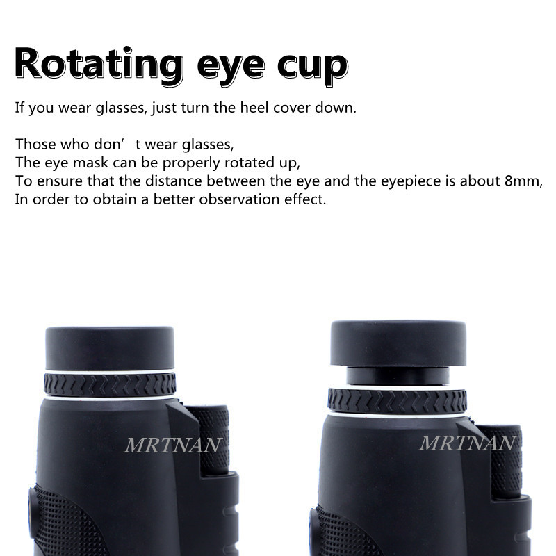 40X60 naktinio matymo HD optiniai žiūronai, atsparūs vandeniui, itin aiškūs lauko medžiokliniai žiūronai monokliai galingi lauko žiūronai
