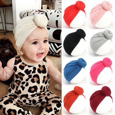 2019 Accesorii pentru bebeluși pentru nou-născut copii mici fetiță băiețel turban pălărie beanie din bumbac șapcă de iarnă nod șapcă solidă, moale, spital