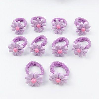 10 τμχ/τσάντα Λουλούδι Παιδικά Σχοινιά Μαλλιών Κεφαλή Ελαστικά Λαστιχάκια Αλογοουρά Χαριτωμένα Αξεσουάρ Μαλλιά Μίνι Μαλλιά για Κορίτσια