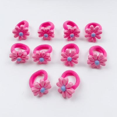 10 τμχ/τσάντα Λουλούδι Παιδικά Σχοινιά Μαλλιών Κεφαλή Ελαστικά Λαστιχάκια Αλογοουρά Χαριτωμένα Αξεσουάρ Μαλλιά Μίνι Μαλλιά για Κορίτσια