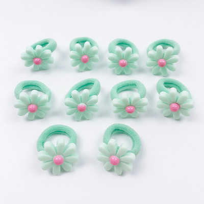 10 τμχ/τσάντα Λουλούδι Παιδικά Σχοινιά Μαλλιών Κεφαλή Ελαστικά Λαστιχάκια Αλογοουρά Χαριτωμένα Αξεσουάρ Μαλλιά Μίνι Μαλλιά για Κορίτσια