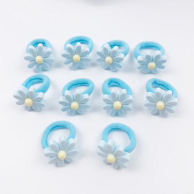 10 τμχ/τσάντα Λουλούδι Παιδικά Σχοινιά Μαλλιών Κεφαλή Ελαστικά Λαστιχάκια Αλογοουρά Χαριτωμένα Αξεσουάρ Μαλλιά Μίνι Μαλλιά για Κορίτσια