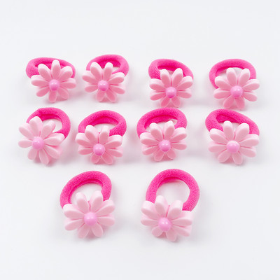 10 τμχ/τσάντα Λουλούδι Παιδικά Σχοινιά Μαλλιών Κεφαλή Ελαστικά Λαστιχάκια Αλογοουρά Χαριτωμένα Αξεσουάρ Μαλλιά Μίνι Μαλλιά για Κορίτσια