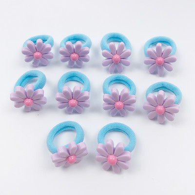 10 τμχ/τσάντα Λουλούδι Παιδικά Σχοινιά Μαλλιών Κεφαλή Ελαστικά Λαστιχάκια Αλογοουρά Χαριτωμένα Αξεσουάρ Μαλλιά Μίνι Μαλλιά για Κορίτσια