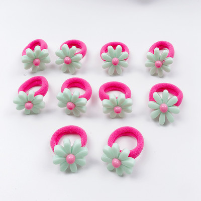10 τμχ/τσάντα Λουλούδι Παιδικά Σχοινιά Μαλλιών Κεφαλή Ελαστικά Λαστιχάκια Αλογοουρά Χαριτωμένα Αξεσουάρ Μαλλιά Μίνι Μαλλιά για Κορίτσια
