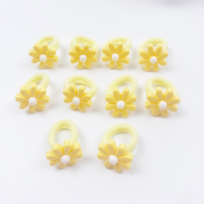 10 τμχ/τσάντα Λουλούδι Παιδικά Σχοινιά Μαλλιών Κεφαλή Ελαστικά Λαστιχάκια Αλογοουρά Χαριτωμένα Αξεσουάρ Μαλλιά Μίνι Μαλλιά για Κορίτσια