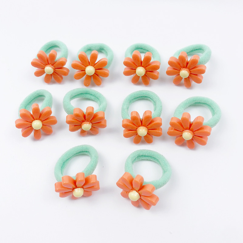 10 τμχ/τσάντα Λουλούδι Παιδικά Σχοινιά Μαλλιών Κεφαλή Ελαστικά Λαστιχάκια Αλογοουρά Χαριτωμένα Αξεσουάρ Μαλλιά Μίνι Μαλλιά για Κορίτσια