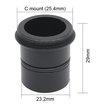 C-mount σε 1,25 ιντσών ή 23,2 mm Προσαρμογέας C Mount Προσαρμογέας δακτύλιος Σύνδεση μικροσκοπίου Αστρονομικό τηλεσκόπιο με κάμερα C CS CCD USB