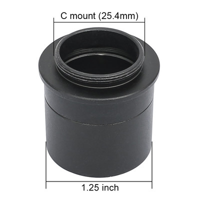 C tvirtinimas prie 1,25 colio arba 23,2 mm adapterio C tvirtinimo adapterio žiedo prijungimo mikroskopas Astronominis teleskopas su C CS CCD USB kamera