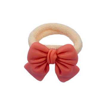 10 τμχ/τσάντα 2cm Bow Girls Scrunchie Elastic Hair bands Kids Baby Rubber Headband Decorations Ties Gum for Mini Hair Accessories