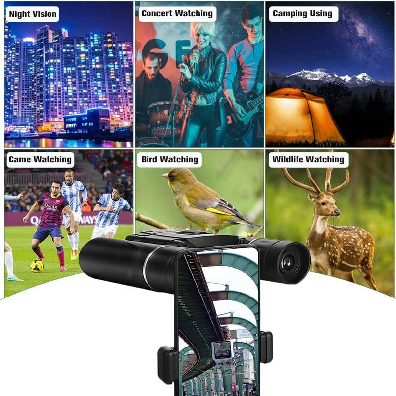 HD binoklid teleskoop suure võimsusega pikamaa kokkupandav mini professionaalne BAK4 FMC optika välijahiks sport matkamiseks