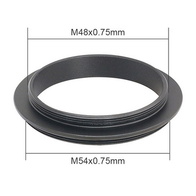 T T2 Tvirtinimo adapterio žiedas Visas metalinis išorinis sriegis M42 M48 M54 SCT teleskopo žiedo adapterio žingsnis 0,75 mm mikroskopo priedas