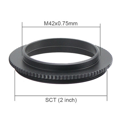 T T2 Tvirtinimo adapterio žiedas Visas metalinis išorinis sriegis M42 M48 M54 SCT teleskopo žiedo adapterio žingsnis 0,75 mm mikroskopo priedas