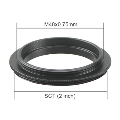 T T2 Tvirtinimo adapterio žiedas Visas metalinis išorinis sriegis M42 M48 M54 SCT teleskopo žiedo adapterio žingsnis 0,75 mm mikroskopo priedas