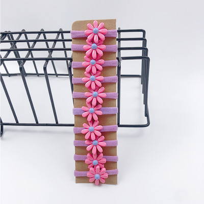 10 buc/pungă Accesorii de păr pentru fete populare frânghie de păr dulce pentru cap drăguț Benzi elastice pentru păr pentru copii Mini benzi de cauciuc