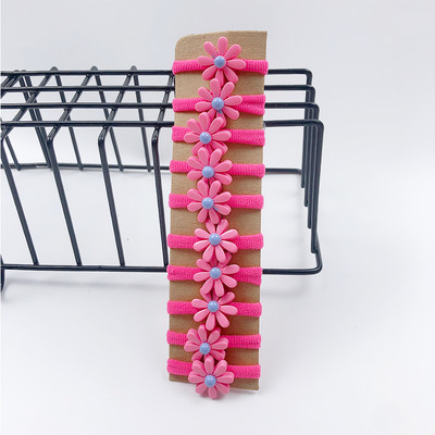 10 buc/pungă Accesorii de păr pentru fete populare frânghie de păr dulce pentru cap drăguț Benzi elastice pentru păr pentru copii Mini benzi de cauciuc