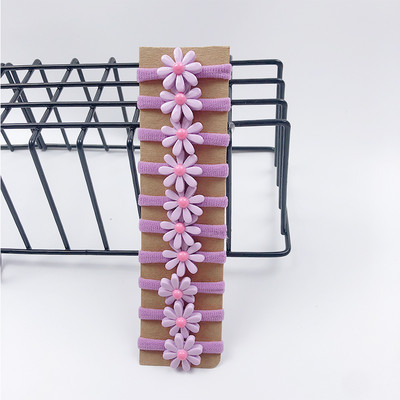 10 buc/pungă Accesorii de păr pentru fete populare frânghie de păr dulce pentru cap drăguț Benzi elastice pentru păr pentru copii Mini benzi de cauciuc