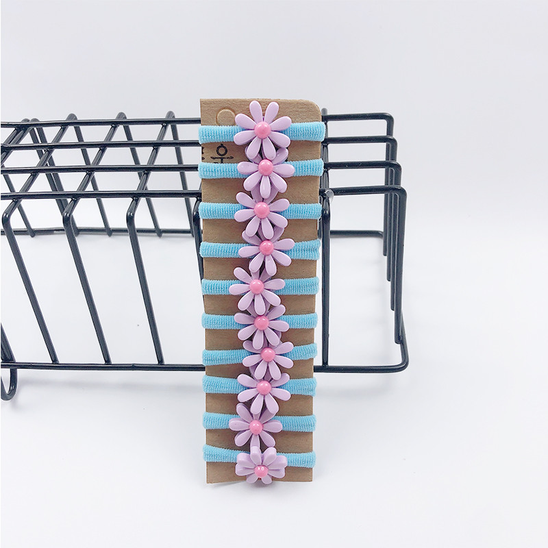 10 buc/pungă Accesorii de păr pentru fete populare frânghie de păr dulce pentru cap drăguț Benzi elastice pentru păr pentru copii Mini benzi de cauciuc