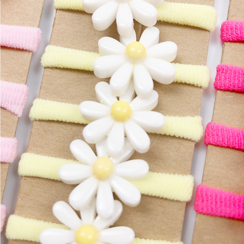 10 buc/pungă Accesorii de păr pentru fete populare frânghie de păr dulce pentru cap drăguț Benzi elastice pentru păr pentru copii Mini benzi de cauciuc