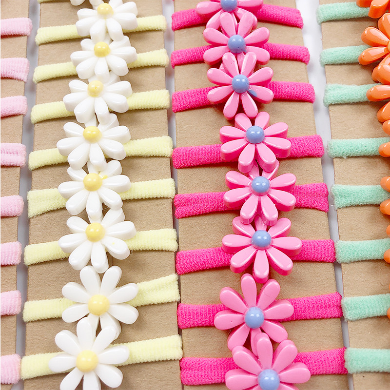 10 buc/pungă Accesorii de păr pentru fete populare frânghie de păr dulce pentru cap drăguț Benzi elastice pentru păr pentru copii Mini benzi de cauciuc