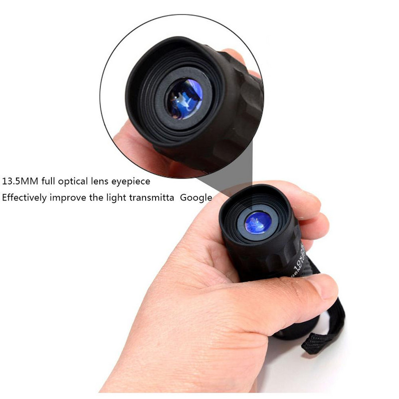 Uus mini nurgateleskoop, 12x suurendusega mitmekordse kattega lääts põrutusi summutav suum monokulaarne suur objektiiv telkimiseks