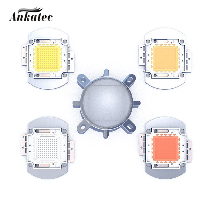 3 viename rinkinys 44 mm LED objektyvo optinis stiklas 60 120 laipsnių + 50 mm atšvaitas kolimatorius + fiksuotas laikiklis 20 W 30 W 50 W 100 W COB lustui