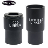 Adaptérový krúžok pre biologický mikroskop s mountom C na 23,2 mm, pripojenie digitálnej okulárovej kamery, 23,2 mm na 23,2 mm, príslušenstvo pre mikroskopy