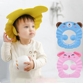 Șapcă de duș pentru copii Șampon în siguranță Accesorii de protecție pentru scăldat Pălărie reglabilă moale Pălărie pentru spălarea părului pentru copii