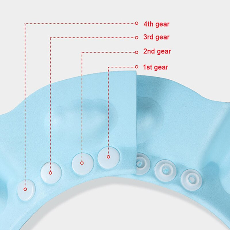 Șapcă de duș pentru copii Șampon în siguranță Accesorii de protecție pentru scăldat Pălărie reglabilă moale Pălărie pentru spălarea părului pentru copii