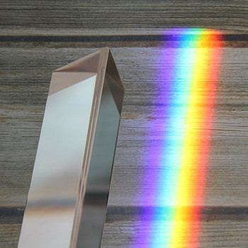30x30x60mm Triangular Prism BK7 Rainbow Seven-color Photography Props Κρυστάλλινα δημιουργικά αξεσουάρ φωτογραφίας