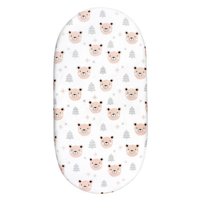 Cearșaf pentru cusuțe pentru copii Cearșaf de îmbrăcăminte ultra moale Potrivire universală pentru cusuțe Leagăn pentru copii Coș Moise Tampă dreptunghiulară/Saltea